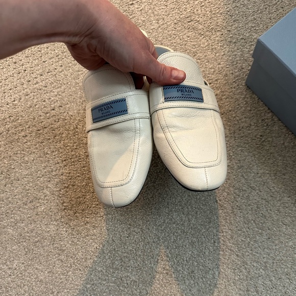 Prada White Slides Mules Slip On size 39 - Picture 3 of 8